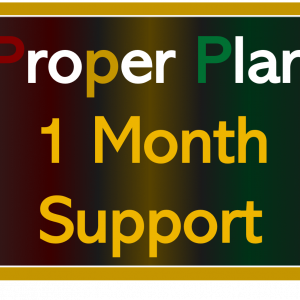 Support for Proper Plan - 1 Month